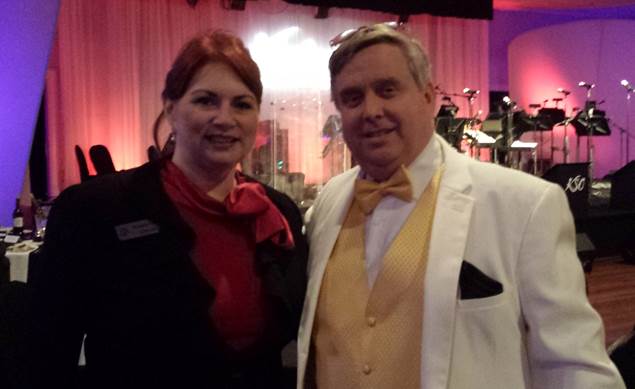 Director of Marketing Pam Gilchrist with Kentucky Symphony Orchestra Director J.R. Cassidy