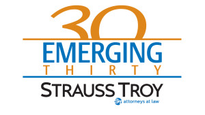 Strauss Troy sponsored an Emerging 30 networking event at the Northern Kentucky Chamber of Commerce, which featured Brennan Scanlon from the local chapter of BNI to discuss his family's business's growth and succession. 