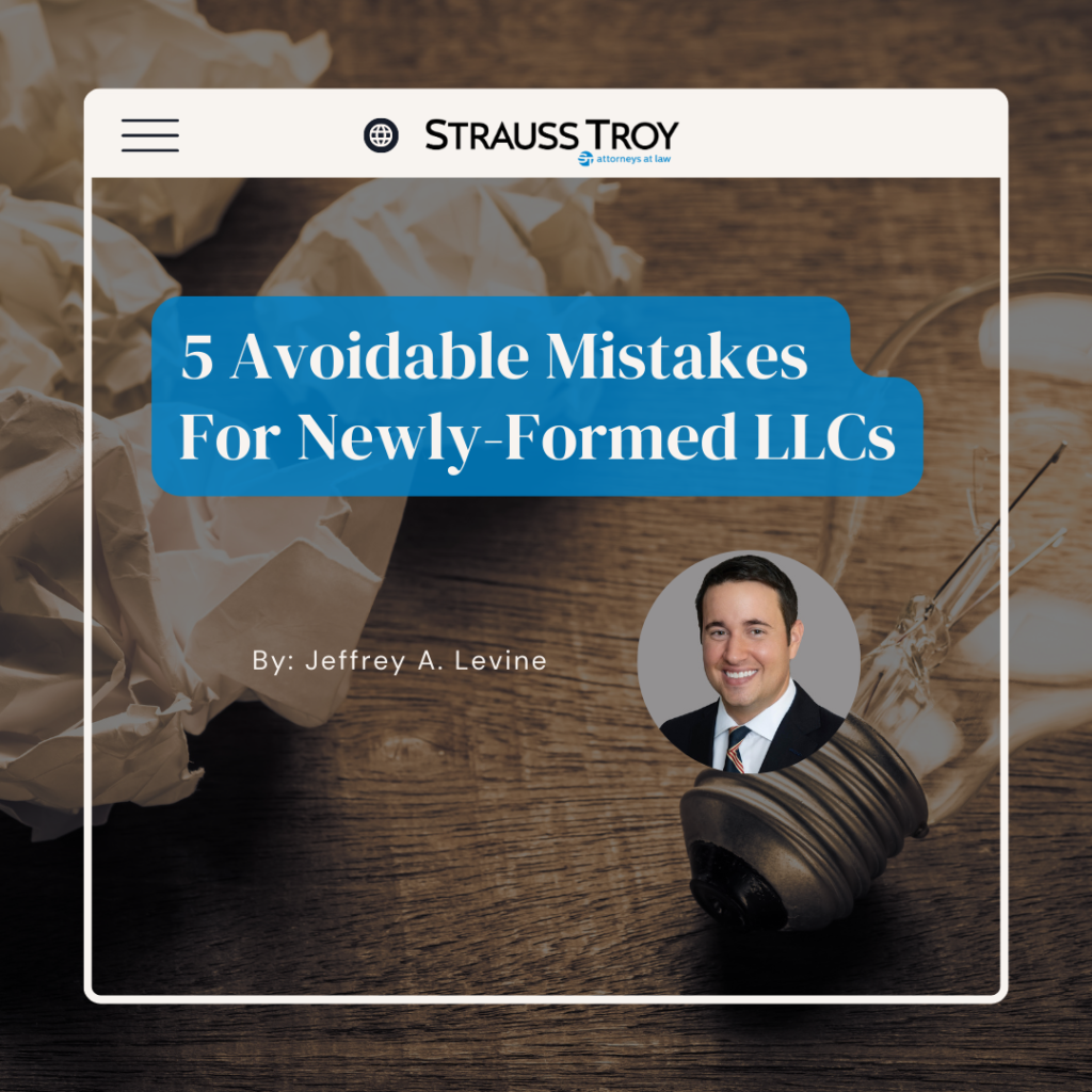 avoidable mistakes for newly formed llc's